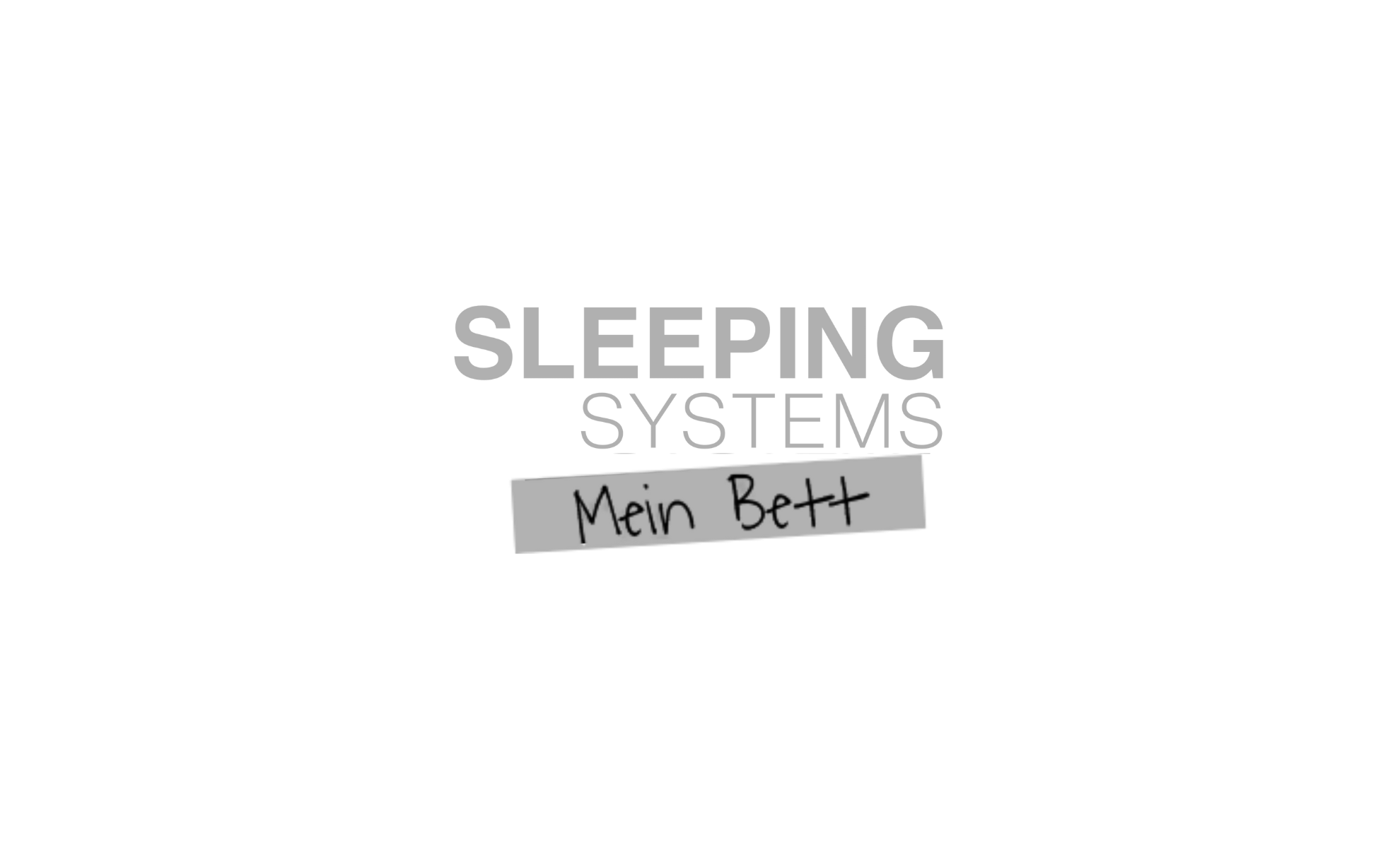 a document with handwriting details sleeping systems