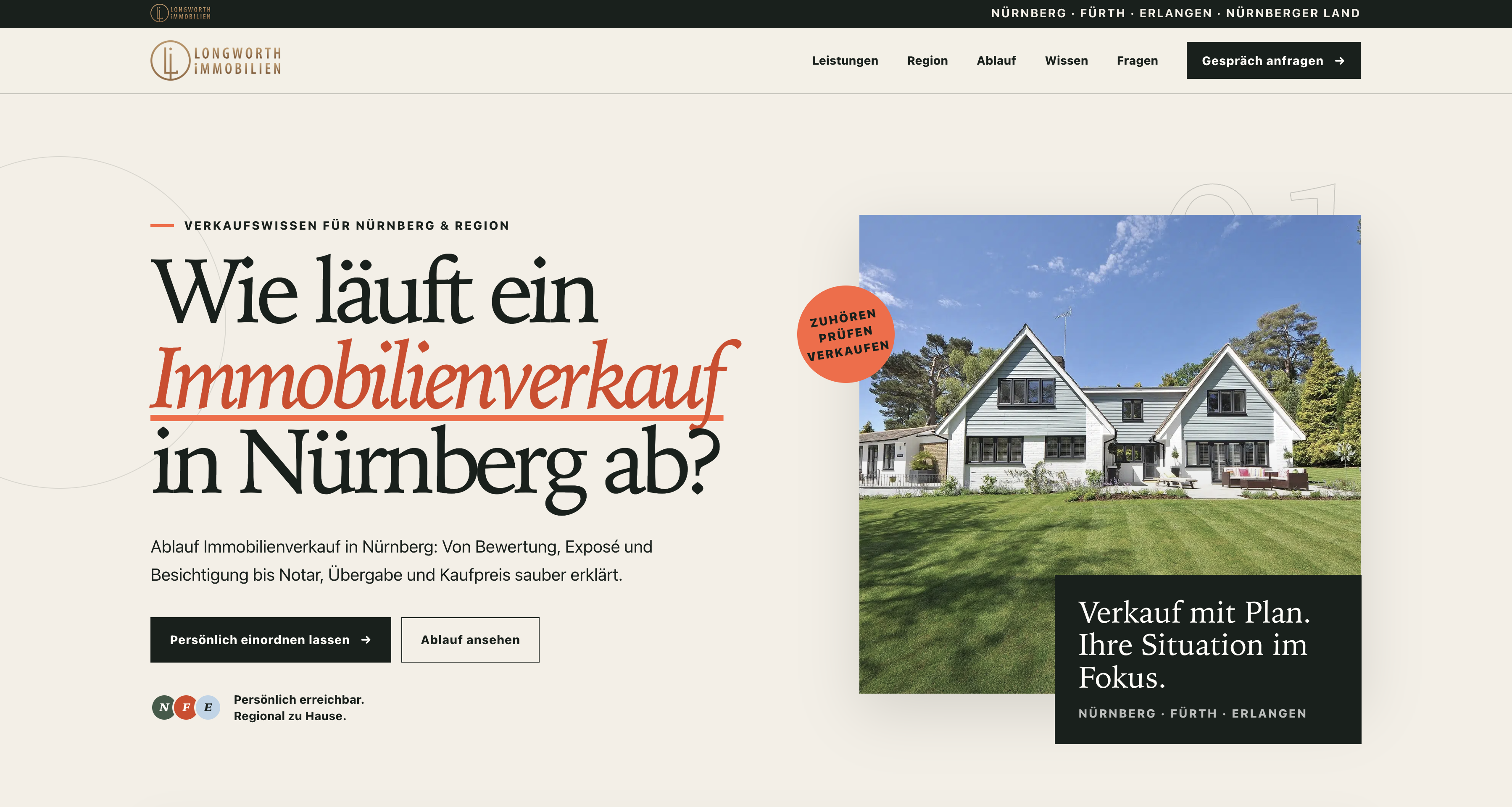 LP-Satellite Landingpage von Longworth Immobilien